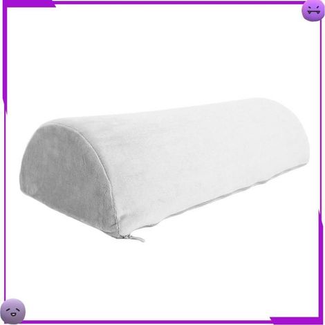 Oreiller Demi Lune Mousse Memoire Ergonomique Lombaire et Cervical, (1/4)
