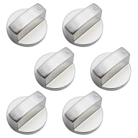 Pack 6mm Zinc Alloy Gas Stove Knobs Universal Oven Knob Cookware Control Knob Kitchen Hob Oven Control Knob MUMU