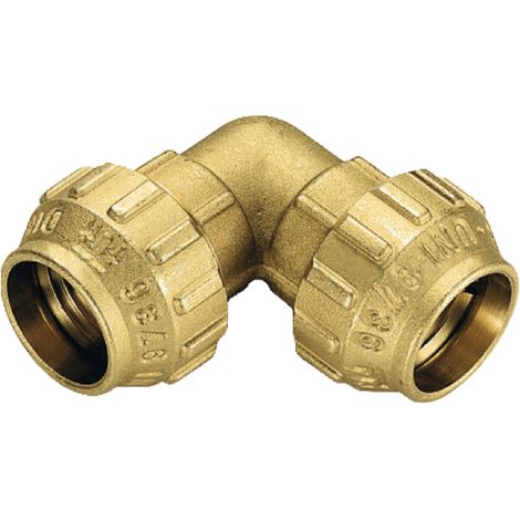 RACCORDO CURVO IN OTTONE DOPPIO ø20   TIEMME RACCORDERIE SPA
