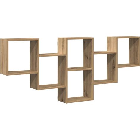 Wall Shelf Artisian Oak 159x18x66 cm Engineered Wood vidaXL