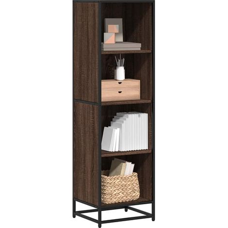 Bücherregal Braun Eichen-Optik 40x35x139 cm Holzwerkstoff