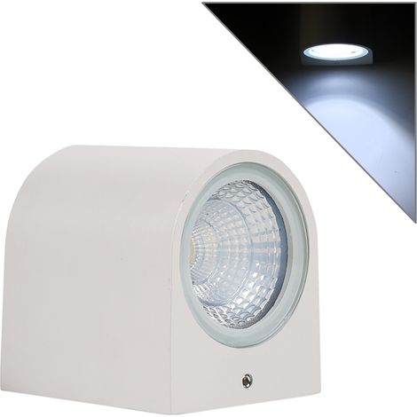 APPLIQUE LED 3W PER INTERNI CON MONO-EMISSIONE LUMINOSA 6500K° - DESIGN SEMICILINDRICO IN ALLUMINIO BIANCO AD ALTA EFFICIENZA ENERGETICA (1/5)