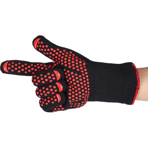 Gants de cuisine et de barbecue d'extérieur, résistants à la chaleur et compatibles avec le four (Arrow) (1/5)