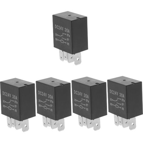 5 Pièces relais automobile Fournir remplacement pour voiture universel tension Démarreur de relais Solénoïde de relais de démarreur relais de démarreur d'allumage plastique (1/4)
