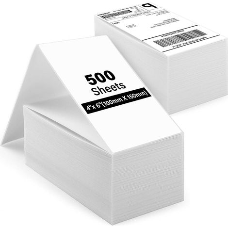 500 thermal labels 4 x 6 inches/10 x 15 cm, thermal printer labels (1/5)