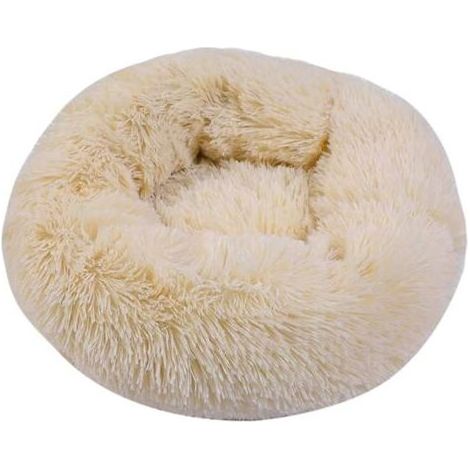 TAISHENGDA-Hundebett Haustierbett Katzenbett Hundesofa Katzensofa Kissen Flauschig, Weich und Waschbar für Katzen Hunde (50 cm, Aprikose) (1/5)