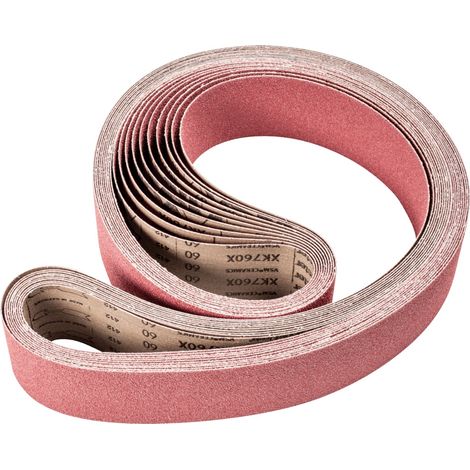 PFERD TOOLS Keramikkorn Schleifband BA 75x2000mm CO60 höchster Abtrag auf Stahl mit Bandschleifer 10 Stk (1/5)