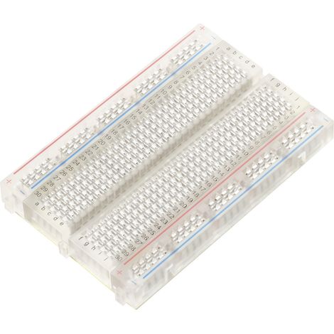 TRU COMPONENTS Steckplatine selbstklebend Transparent Polzahl Gesamt 400 (L x B) 82.5 mm x 54.6 mm (1/2)