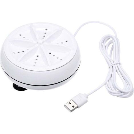 Mini Laveuse à Ultrasons Turbo Laveuse et Lave-Vaisselle Laveuse Baignoire à Ultrasons Portable pour la Lessive Personnelle et Laver Les Légumes Vaisselle Sale (1/4)