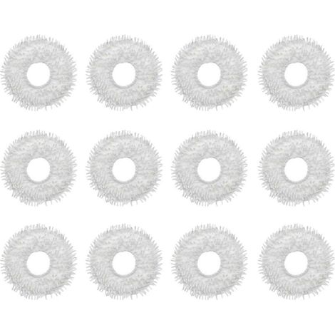Lot de 12 lingettes de nettoyage pour aspirateur robot Dreame Bot W10 / W10 Pro, accessoires de rechange, taille M (1/5)