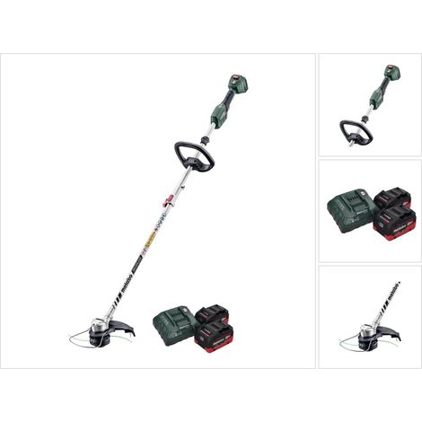Metabo RTD 18 LTX BL 30 cortabordes sin cable 18 V 30 cm sin escobillas + 2x batería 8,0 Ah + cargador