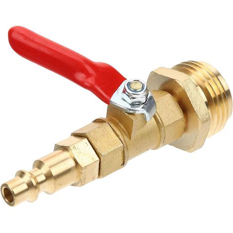 Raccord de purge pour tuyau d'arrosage, adaptateur d'hivernage en laiton, antigel, 1 pièce (1/5)
