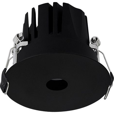 INFINITY TRIM LED COB Alimentatore ONOFF incluso - CRI 90 12 W 36° 1050 lm 3000 K D.8,5CM NERO (1/3)