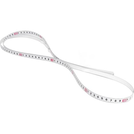 Mètre ruban autocollant, 2m/acier, métrique, pour menuiserie (1/5)