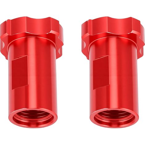 Adaptateur de tasse pour pistolet de pulvérisation auto - Filetage femelle M16 pas 1.5mm universel - Lot 2 pièces rouge peinture (1/5)