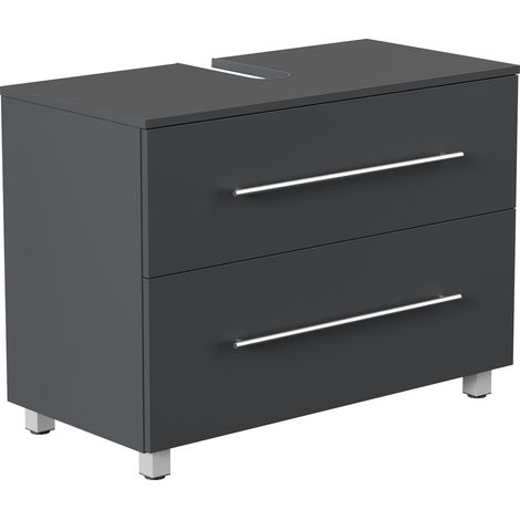 Universal Unterbau auf Standfüßen 85 cm SoftClose grafit