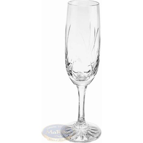 Verres à champagne en cristal 170 ml Frozen Leaf, lot de 6 (1/4)