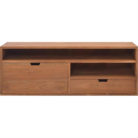 Maison Exclusive - TV-Schrank 110x30x40 cm Teak Massivholz (1/5)