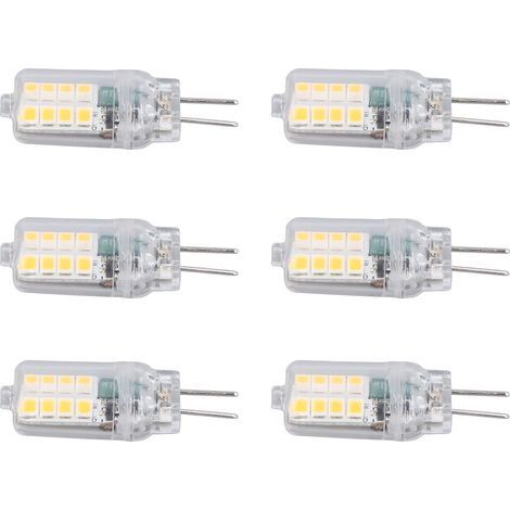 Stück G4-Glühbirnen, 3 W, 16 LEDs, 12 V, 360°-Wärmeableitung, Energiespar-Wandlampen, warmweiß (1/5)