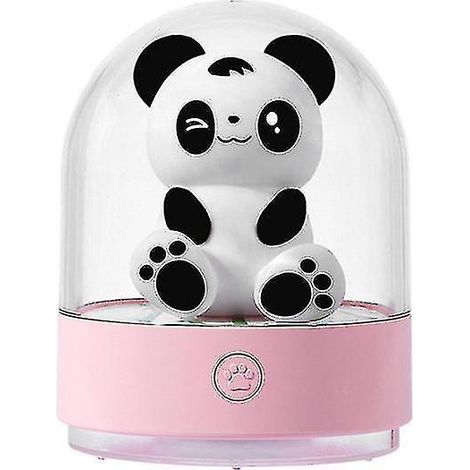 Veilleuse enfant panda LED avec chargement USB et changement de couleur pour la chambre (rose) (1/5)