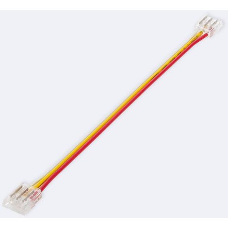 Connettore Doppio con Cavo per Striscia LED CCT 24V DC COB IP20 Larghezza 10mm 10 mm