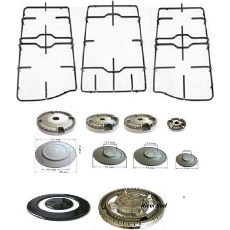 FRANKE TREND  KIT COMPLETO 3 GRIGLIE + 5 FORNELLI CUCINA P 1559 B 0239 + B 0242 (1/5)