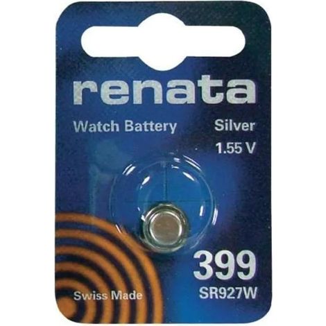 Batterie bouton Renata 399 oxyde d'argent design compact