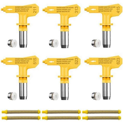 Kit de buses et filtres pour peinture sans air - Embouts pour pistolet à peinture sans air - Filtre pour pistolet à peinture sans air - Accessoire de pulvérisation (1/5)