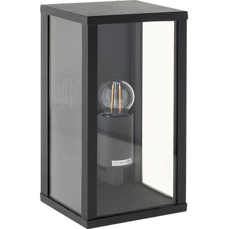 Aplique Nozelo 1xE27 gris oscuro IP44