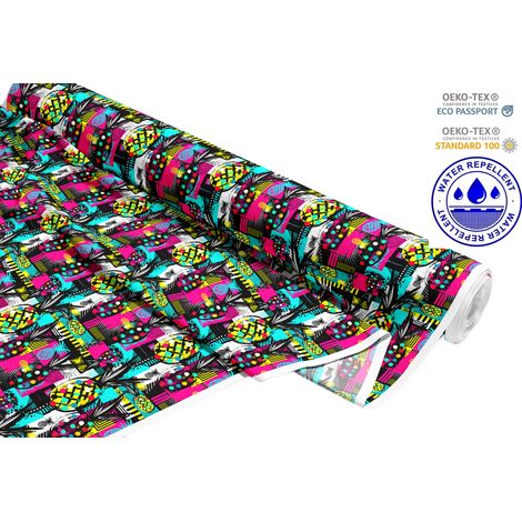 OUTDOOR DEKOSTOFFE OXFORD - Motiv Ananas-Abstraktion I DR059