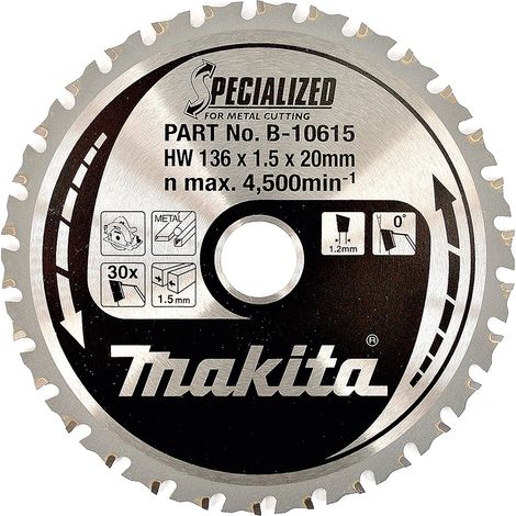 MAKITA B-07325 DISCO HM 136/20/50D BATERÍA ESPECIAL METAL