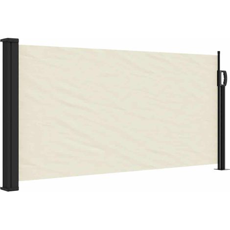 Retractable Side Awning Cream 100x300 cm vidaXL