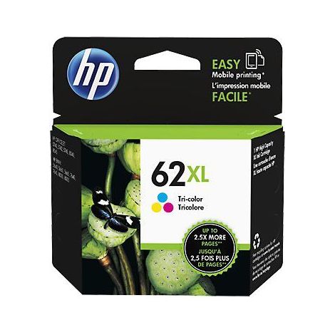 Hewlett Packard HP C2P07AE / 62XL Original Druckerpatrone Farbig (C, M, Y) (C2P07AE301) (1/5)