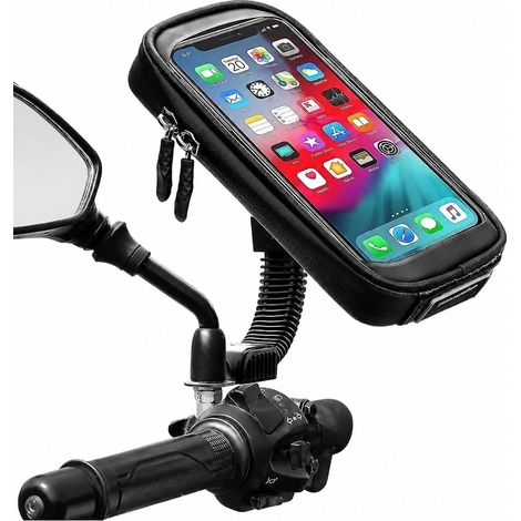 Support de téléphone étanche pour moto et scooter, rotation à 360°