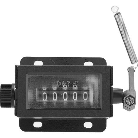 Compteur mécanique à 5 chiffres à clics, à traction manuelle (1/5)