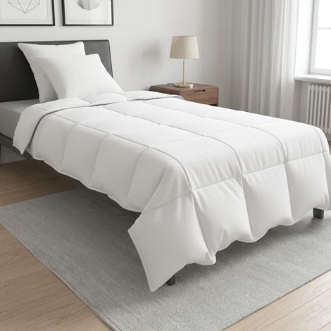 vidaXL Juego de edredón 140 x 220 cm No Algodón, Bambú, Poliéster (1/5)