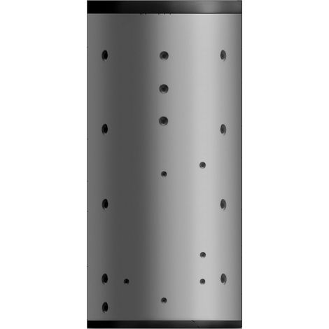 Novelan Trennpufferspeicher TPS 750, 750l, 8 Muffen Heizwasser, 3 Muffen Heizstab, 3 Fühlertauchhülsen, Fühler, PU-Isolierung