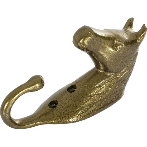 Umbria Equitazione Appendibriglie testa cavallo alluminio ORO (1/3)