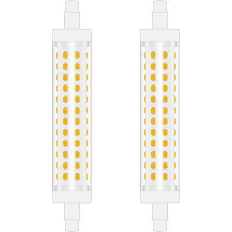 Pair - 118mm R7S Ampoule LED 10W Blanc naturel 4000K linéaire projecteur à double extrémités remplacement de l’ampoule halogène 100W parfait pour chambre, salle de bain Non-Dimmable 2pcs (1/5)