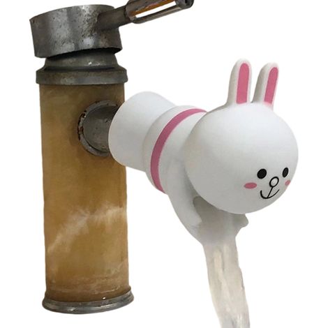 1 Prolongateur de robinet, design ludique, extensible, orifice d'évacuation, pour lavabo enfants (1/5)