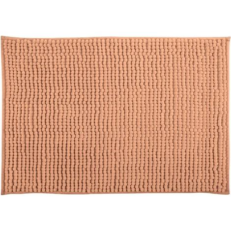 TAPIS DE BAIN CHENILLE 50X80 CM PECHE