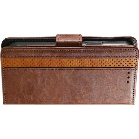Leder-Wallet-Hülle mit Ständer – Multifunktionale magnetische Handyhülle für iPhone 14 Pro Max – 3 Kartenfächer + Münzfach – 1 Stück (1/5)