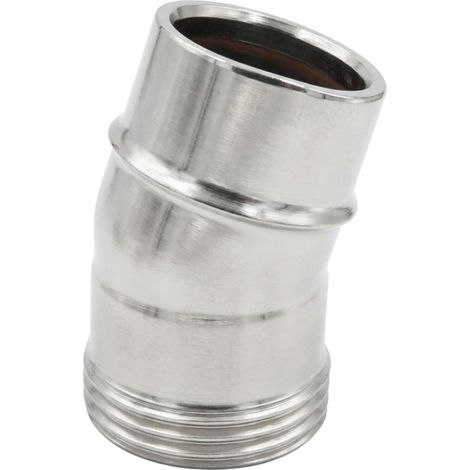 MAKA Curva 15° Canna Fumaria Doppia Parete Inox Ø 80 mm (esterno 100) (1/5)