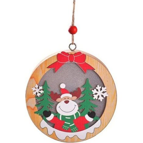 Lampe De Noel - Renne - Bois - LED - 15 Cm - Interieur - 1 Piece (1/5)