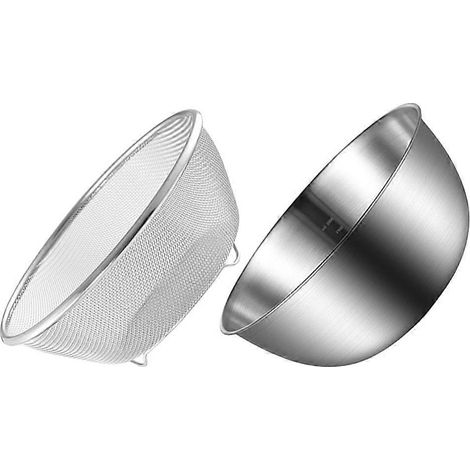 1 passoire fine en acier inoxydable pour la cuisine, avec panier égouttoir. (1/5)
