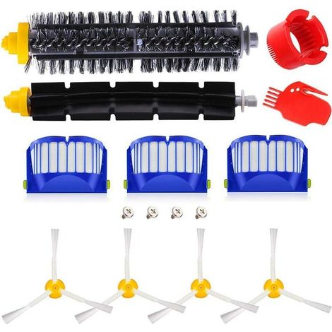 Remplaçant kit Brosses Secours d'accessoires pour iRobot Roomba série 600 610 614 620 625 630 635 640 645 650 655 660 665 670 671 680 690 691 Accessoires pour Rechange iRobot Roomba 60 (1/5)