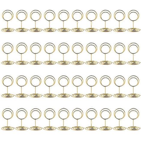 40 porte-numéros de table, porte-photos pour réception de mariage, partie (1/5)