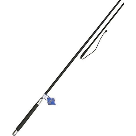 Frustino da dressage con impugnatura in plastica da 100 a 140 cm: cm 140, nero (10)
