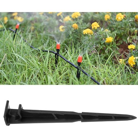 Lot de 20 supports de fixation pour tuyau d'arrosage, pour système d'irrigation (15,5 x 3 cm). (1/5)