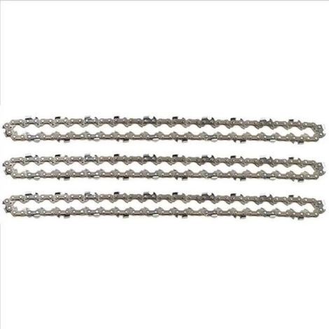 Lot de 3X Chaînes de tronçonneuses 3-8 1,3 mm 50 maillons 35 cm compatible Govec Stihl